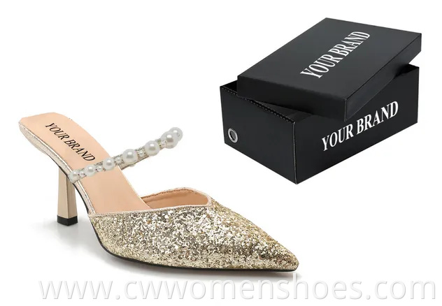 Black Microfiber Pointed Toe Ankle Strap Chunky Heels for Women